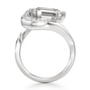 Thumbnail Image 2 of J'Lure Hexagon Portrait-Cut Lab-Created Diamond Engagement Ring 3 ct tw 18K White Gold