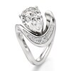 Thumbnail Image 4 of J'Lure Pear Step-Cut Lab-Grown Diamond Engagement Ring 3 ct tw 18K White Gold