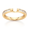 Thumbnail Image 1 of J'Lure Baguette-Cut Lab-Grown Diamond Contour Wedding Band 3/8 ct tw 18K Yellow Gold