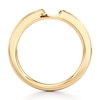 Thumbnail Image 2 of J'Lure Baguette-Cut Lab-Grown Diamond Contour Wedding Band 3/8 ct tw 18K Yellow Gold