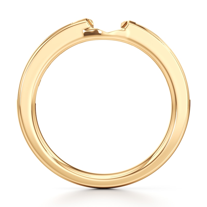 Main Image 2 of J'Lure Baguette-Cut Lab-Grown Diamond Contour Wedding Band 3/8 ct tw 18K Yellow Gold