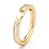 Thumbnail Image 4 of J'Lure Baguette-Cut Lab-Grown Diamond Contour Wedding Band 3/8 ct tw 18K Yellow Gold