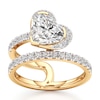 Thumbnail Image 1 of J'Lure Heart Brilliant-Cut Lab-Grown Diamond Spiral Engagement Ring 2-5/8 ct tw 18K Yellow Gold