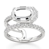 Thumbnail Image 1 of J'Lure Oval Portrait-Cut Lab-Grown Diamond Spiral Engagement Ring 2-1/2 ct tw 18K White Gold