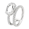 Thumbnail Image 4 of J'Lure Oval Portrait-Cut Lab-Grown Diamond Spiral Engagement Ring 2-1/2 ct tw 18K White Gold