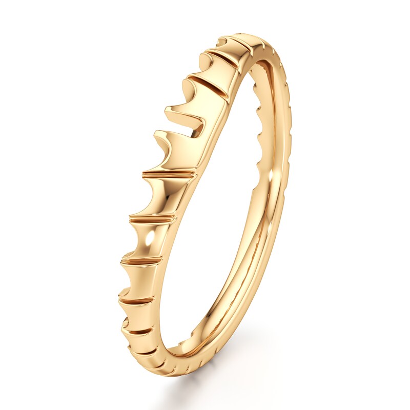 Main Image 4 of J'Lure Contour Wedding Band 18K Yellow Gold