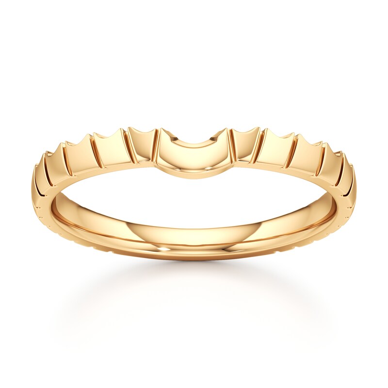 Main Image 1 of J'Lure Contour Wedding Band 18K Yellow Gold