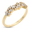Thumbnail Image 2 of Marquise & Round-Cut Diamond Scatter Ring 3/8 ct tw 14K Yellow Gold