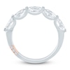 Thumbnail Image 4 of Pnina Tornai Oval-Cut Lab-Grown Diamond Five-Stone Anniversary Ring 1-1/2 ct tw 14K White Gold