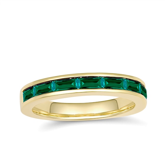 Stackable Birthstone Band Ring (1 Stone)