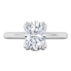 Thumbnail Image 3 of Oval-Cut Diamond Solitaire Engagement Ring 2 ct tw 14K White Gold (I2/I)