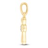 Thumbnail Image 2 of Children's Diamond Accent Angled Cross Charm 14K Yellow Gold
