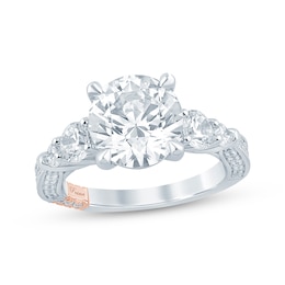 Pnina Tornai Round-Cut Lab-Grown Diamond Engagement Ring 4 ct tw 14K White Gold