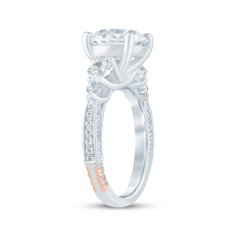 Main Image 2 of Pnina Tornai Round-Cut Lab-Grown Diamond Engagement Ring 4 ct tw 14K White Gold