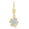 Thumbnail Image 1 of Charm'd by Lulu Frost Diamond Four-Leaf Clover Charm 1/10 ct tw 10K Yellow Gold
