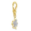 Thumbnail Image 2 of Charm'd by Lulu Frost Diamond Four-Leaf Clover Charm 1/10 ct tw 10K Yellow Gold