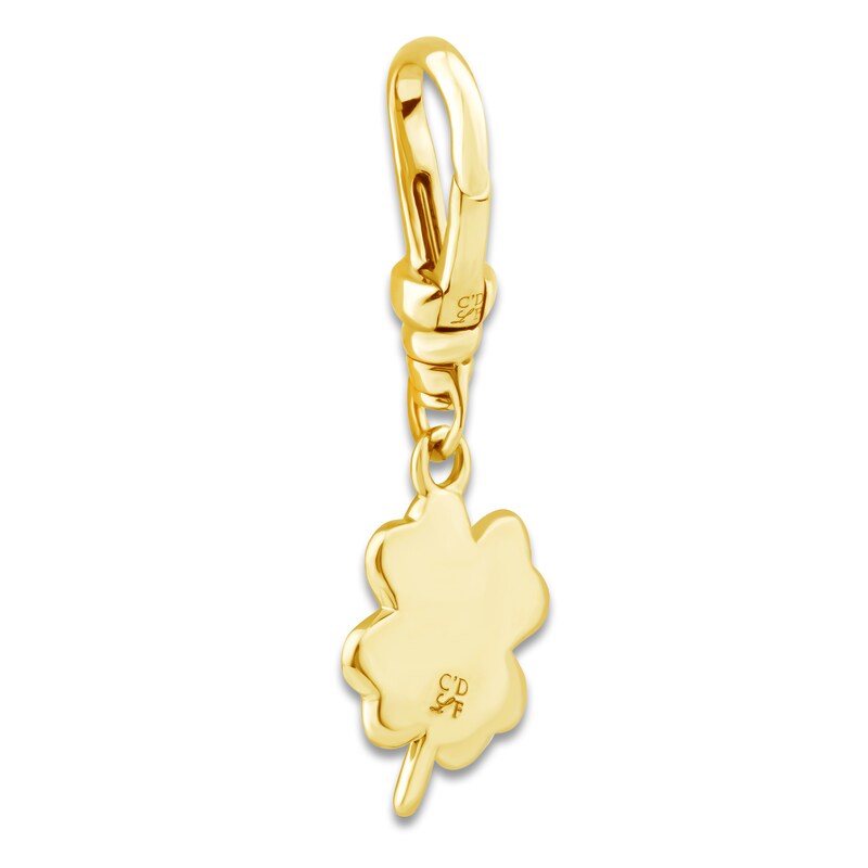 Main Image 3 of Charm'd by Lulu Frost Diamond Four-Leaf Clover Charm 1/10 ct tw 10K Yellow Gold