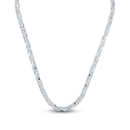 Men's Diamond Link Necklace 3/4 ct tw Sterling Silver 22"