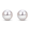 Thumbnail Image 2 of Cultured Pearl Stud Earrings 14K White Gold 7-7.5mm