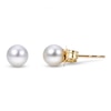 Thumbnail Image 1 of Cultured Pearl Stud Earrings 14K Yellow Gold 5-5.5mm
