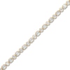 Thumbnail Image 2 of Round & Emerald-Cut Lab-Grown Diamond Bezel-Set Alternating Bracelet 6-1/5 ct tw 14K Yellow Gold 7"