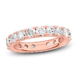 Certified Diamond Eternity Band 2-1/2 to 3-1/3 ct tw 14K Rose Gold