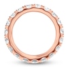 Thumbnail Image 2 of Certified Diamond Eternity Band 2-1/2 to 3-1/3 ct tw 14K Rose Gold