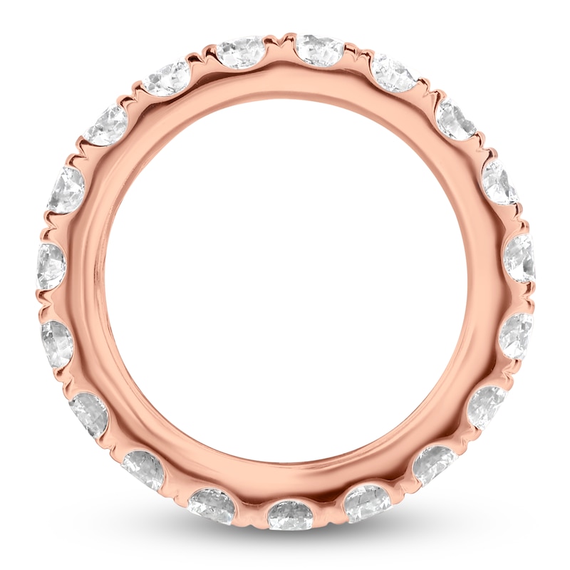 Main Image 2 of Certified Diamond Eternity Band 2-1/2 to 3-1/3 ct tw 14K Rose Gold