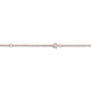 Thumbnail Image 3 of Roman Numeral Date Vertical Tag Necklace 24K Rose Gold-Plated Sterling Silver 18"