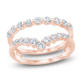 Lab-Grown Diamond Contour Enhancer Ring 3/4 ct tw 14K Rose Gold