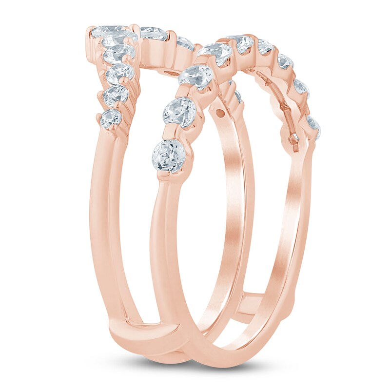 Main Image 2 of Lab-Grown Diamond Contour Enhancer Ring 3/4 ct tw 14K Rose Gold