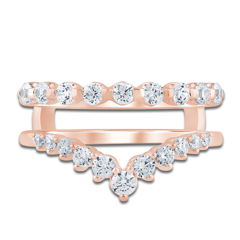 Main Image 3 of Lab-Grown Diamond Contour Enhancer Ring 3/4 ct tw 14K Rose Gold