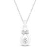 Thumbnail Image 1 of Captivate Diamond Necklace 1/2 ct tw 14K White Gold 18"