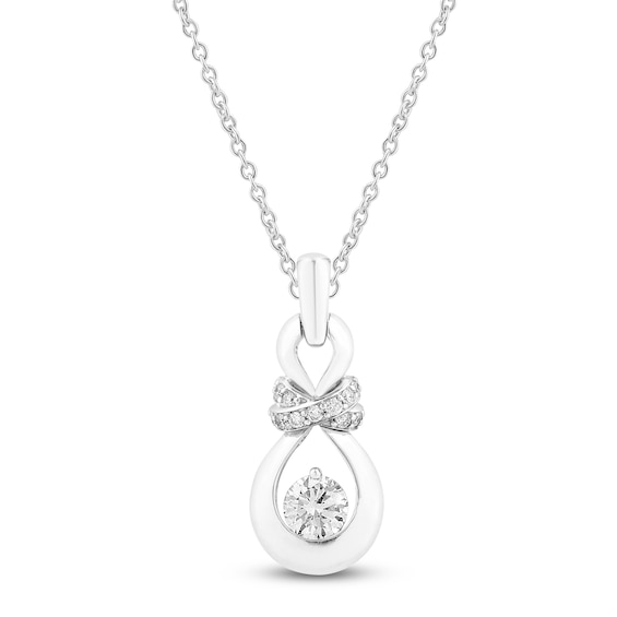 Captivate Diamond Necklace 1/2 ct tw 14K White Gold 18"