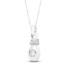 Thumbnail Image 2 of Captivate Diamond Necklace 1/2 ct tw 14K White Gold 18"