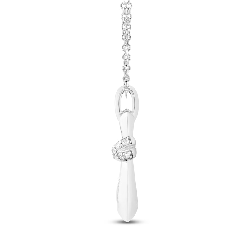 Main Image 3 of Captivate Diamond Necklace 1/2 ct tw 14K White Gold 18"