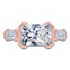 Thumbnail Image 3 of Radiant-Cut Lab-Grown Diamond Bezel-Set East-West Engagement Ring 2-1/2 ct tw 14K Rose Gold