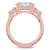 Thumbnail Image 4 of Radiant-Cut Lab-Grown Diamond Bezel-Set East-West Engagement Ring 2-1/2 ct tw 14K Rose Gold