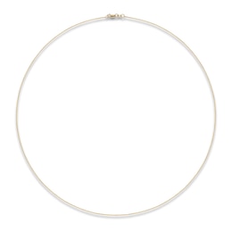 Square Snake Chain Necklace 0.7mm Solid 14K Yellow Gold 20"