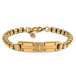 Stainless Steel Men's Engravable Bracelet (1 Line)