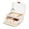 Thumbnail Image 1 of Wolf Chloé Small Jewelry Box White/Tan Leather