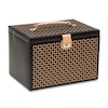Thumbnail Image 0 of Wolf Chloé Extra Large Jewelry Box Black/Tan Leather
