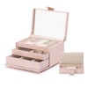 Thumbnail Image 2 of WOLF Caroline Medium Jewelry Box Rose Quartz Leather