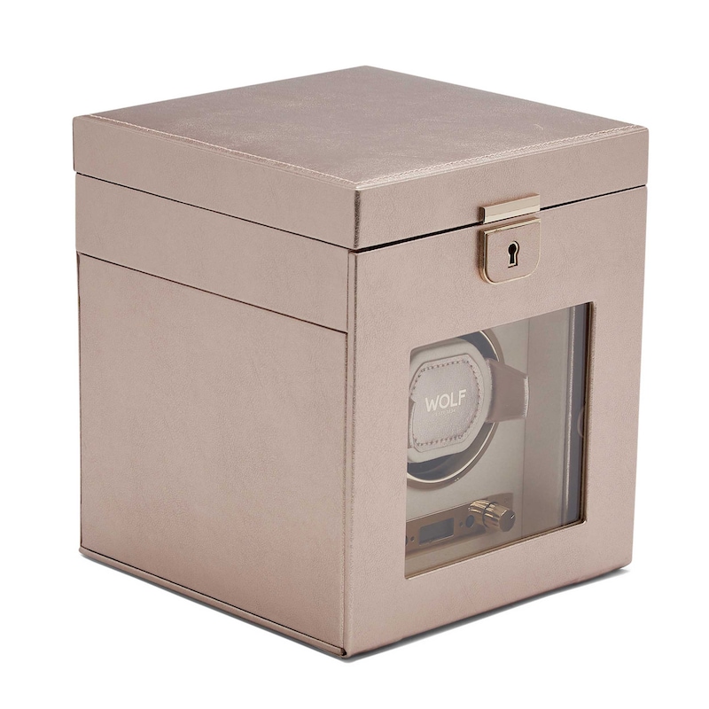 WOLF Palermo Single Watch Winder with Storage