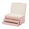 Thumbnail Image 1 of WOLF Sophia Jewelry Box Rose Quartz Leather