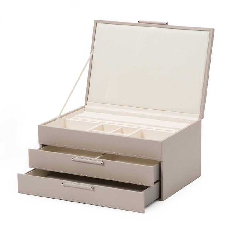 WOLF Sophia Jewelry Box Mink Leather