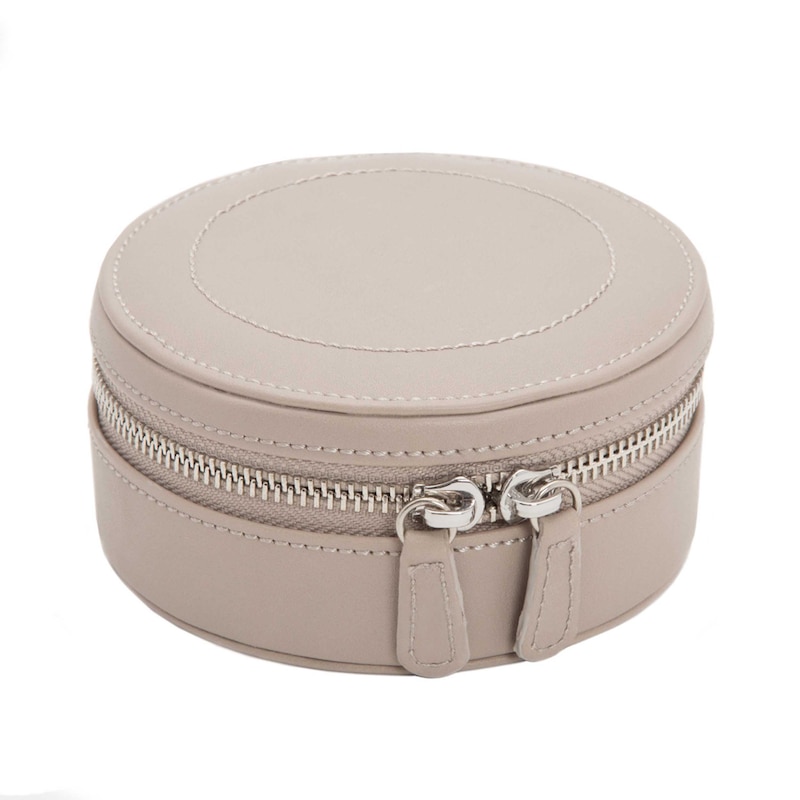 WOLF Sophia Mini Zip Case Mink Leather