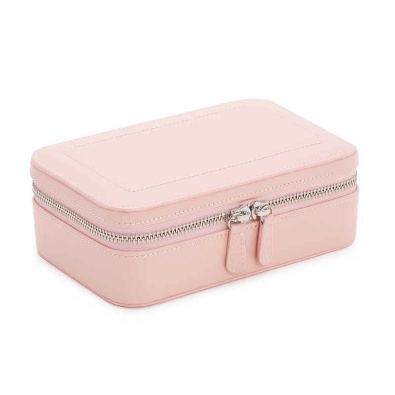 WOLF Sophia Zip Case Rose Quartz Leather