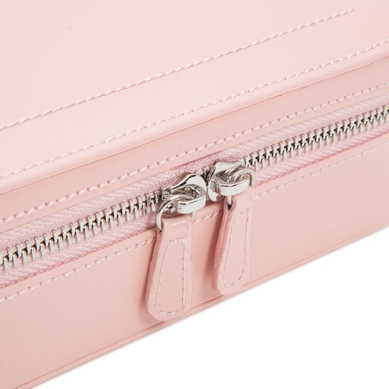 WOLF Sophia Zip Case Rose Quartz Leather
