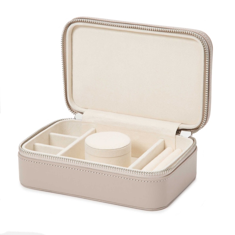 WOLF Sophia Zip Case Mink Leather